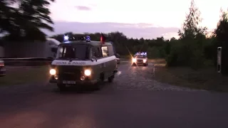 5x Streifenwagen- Deutsche Volkspolizei beim L.O.B.T.