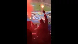 Club Brugge-Standard Bekerfinale 2016 PYRO