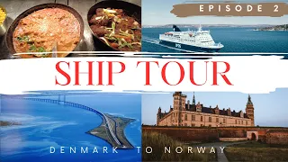 Episode 2 | Explore SHIP | Night Club | Mid-sea Sunset | Dinner |Exploring Denmark to Norway |