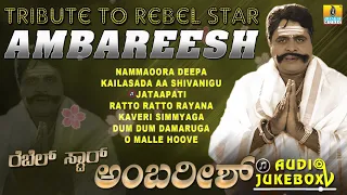 Tribute To Rebel Star Ambareesh | Best Hits Of Ambarish | Kannada Audio Songs | Jhankar Music