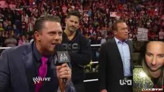 WWE Raw 3/24/14 Hulk Hogan and Arnold Schwarzenegger on RAW