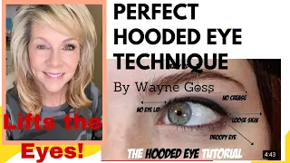 Trying Wayne Goss's  Hooded Eye Trick for Loose Skin On The Eyes