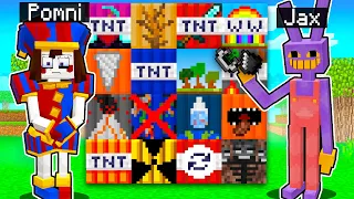 Pomni and Jax SUPER TNT MOD (40+ NEW TNT!) - Minecraft Mod Showcase