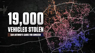 🚨 We tracked all the stolen cars in San Antonio last year- see the map 🚗