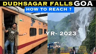 Watch only from Train DUDHSAGAR BEAUTIFUL FALLS Goa in 2023
