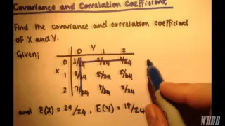 Joint Probability Distribution # 3 | Covariance and Correlation Coefficient