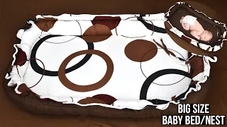 DIY Big Size "Reversible" BABY NEST/BED/LOUNGER