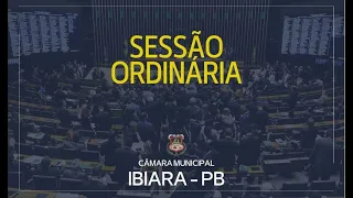 Sessão Ordinária da Câmera Municipal de Ibiara 22/10/2022