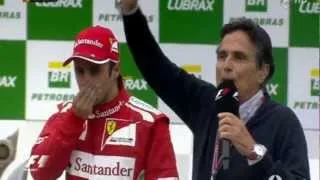 Sebastian Vettel World Champion 2012 - Podium Ceremony | F1 Brazil 2012