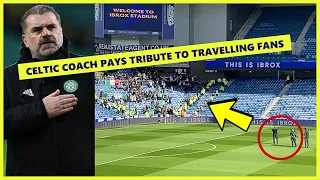 😍Celtic Coach Postecoglou Pays Tribute to 700 Celtic Fans After Winning Old Firm Derby
