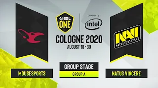 CS:GO - mousesports vs. Natus Vincere [Train] Map 2 - ESL One Cologne 2020 - Group A - EU