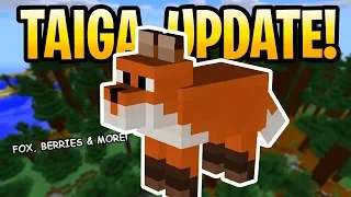 Minecraft Taiga Biome Update Features! Foxes, Camp Fire & Berries Confirmed! Minecon Earth 2018!