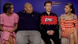 Spider-Man: Homecoming cast with Scott Carty