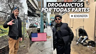 Fuí a la Ciudad ZOMBIE de ESTADOS UNIDOS 🇺🇸| Kensington, Filadelfia: Calles Colmada de DROGADICTOS