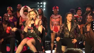 Madonna - Rebel Heart Tour AMSTERDAM - SPEECH before singing Secret & SPANKING