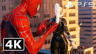 Spider-Man CHEATING on MJ with Black Cat | SPIDERMAN REMASTERED | PlayStation 5 | PS5 | 4K ULTRA HD