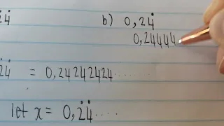 Grade 10 | Recurring Decimal to Fraction