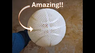 This PEBA Filament Makes AMAZING Airless Basketballs! #3dprinting