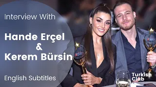 Hande Erçel & Kerem Bürsin  [Full Press Interview + Award Ceremony ]  * English Subtitles *