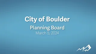 3-5-24 Planning Board Meeting