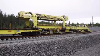 Worlds largest track layer - Plasser & Theurer SVM1000 Infranord at Haparandabanan, Sweden