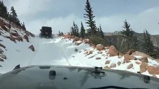 Couple In Jeep Nearly Slides off Mount Baldy...