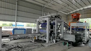 Installation of TPM8000 Automatic Concrete Block Brick Machine in Jiangxi Province, China