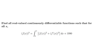 Solving Problem B1 on the 1990 Putnam Exam