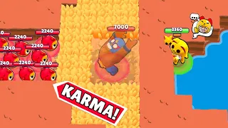 *ZERO IQ* INSTANT KARMA FAIL!| Brawl Stars Funny Moments & Glitches & Fails #410