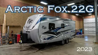 2023 Arctic Fox 22G Pull Behind Camper Walkthrough -Niemeyer Trailer Sales-