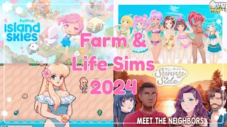 10 Upcoming Cozy Life Sim & Farm Games 2024