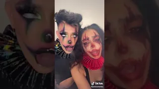 Evil Clown #Makeup with @avani🤡😈 Check out the full video!!!❤️