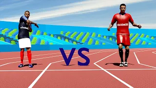 🏃‍♂️ Mbappe vs Ronaldo 100 Meter Race Animation 🏃‍♂️