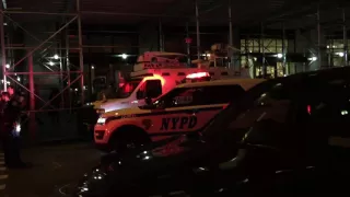 NYPD CRITICAL RESPONSE COMMAND UNIT RESPONDING TO EXPLOSION ON WEST 23RD STREET IN MANHATTAN, NYC.