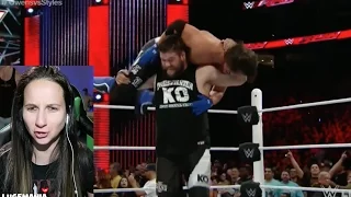 WWE Raw 3/21/16 KO vs AJ Styles