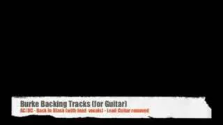 ***AC/DC Back in Black (with vocals) Guitar Backing Track***