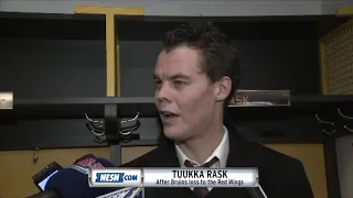 Tuukka Rask on involvement in fight that broke out vs. Red Wings