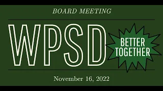 Board Work Session/Special Board Meeting 11-16-22