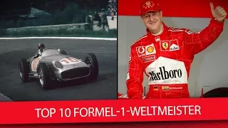 Top-10 Formel-1-Weltmeister: Von Schumacher bis Senna