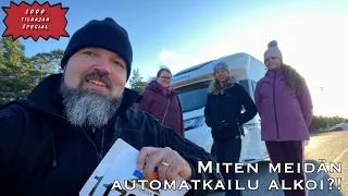 Miten meidän automatkailu alkoi ja miten päädyttiin nykyiseen kulkupeliin.