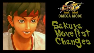 USFIV: Omega Mode - Sakura Move List Changes