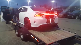 Taking delivery of my new 2017 hellcat charger!