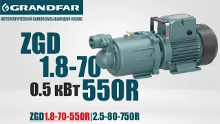 Автоматический самовсасывающий насос GRANDFAR ZGD1.8-70-550R