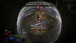 Diablo 4 Season 1 Sorc Hydra Meta End Game Easy Tier 100 No Death No Flame Shield