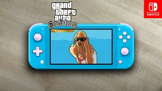 GTA: San Andreas - Definitive Edition | Nintendo Switch Lite Gameplay