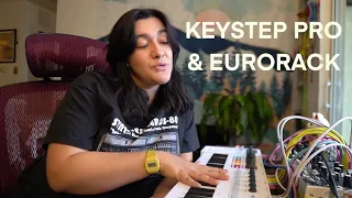 KeyStep Pro & Modular Synth // Patching and Building a Track