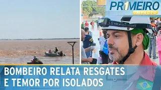 RS: Bombeiro relata tiroteio durante resgate a ilhados | Primeiro Impacto (09/05/24)