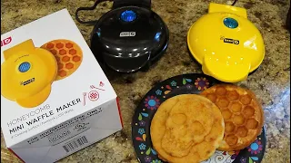 DASH Waffle Makers Review Tutorial! Easy to Use and So Cute!