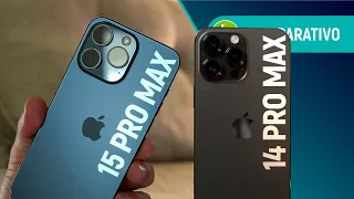 IPHONE 15 PRO MAX vs IPHONE 14 PRO MAX: temos MAIS AVANÇOS ou retrocessos? | Comparativo