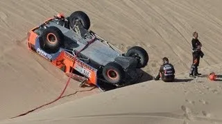 Robby Gordon rollover - Dakar 2013